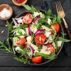 Rucola, Pomodorini e scaglie di grana